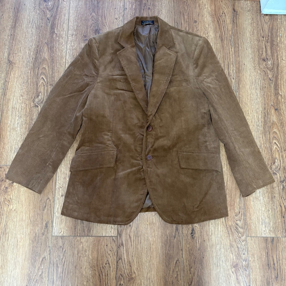 Vintage Envoy Blazer‎ 44R Taupe Corduroy Heavyweight Premium Retro Western Coat